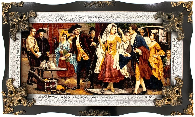 Bild-Teppich 70x120cm - Orientteppich - mehrfarbig
