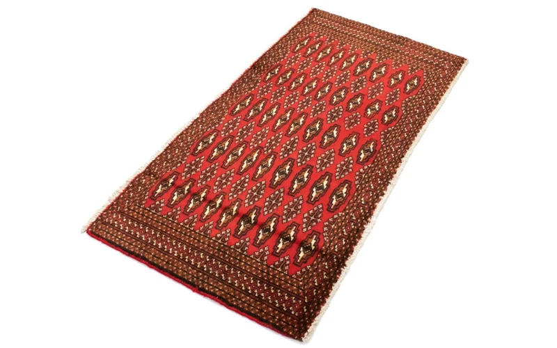 Turkaman Teppich 60x130cm - Orientteppich - rot
