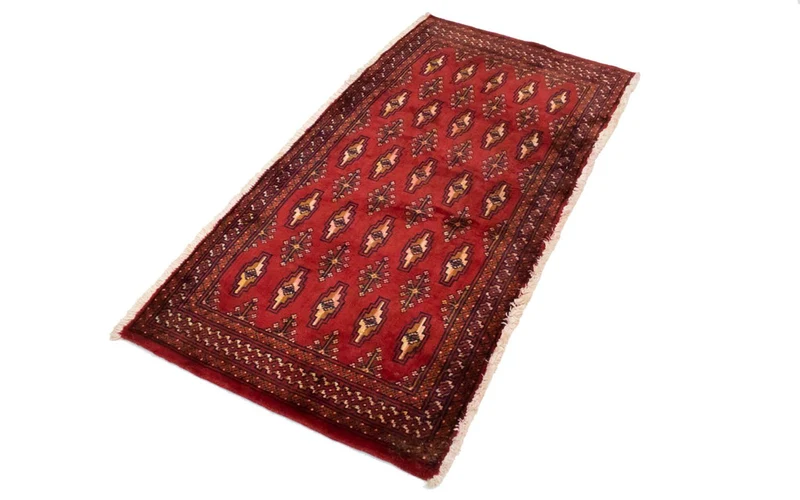 Turkaman Teppich 60x130cm - Orientteppich - rot