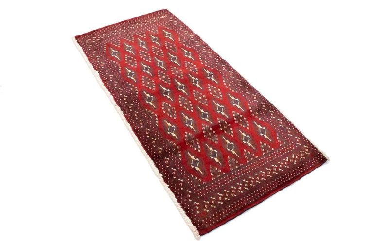 Turkaman Teppich 60x130cm - Orientteppich - rot