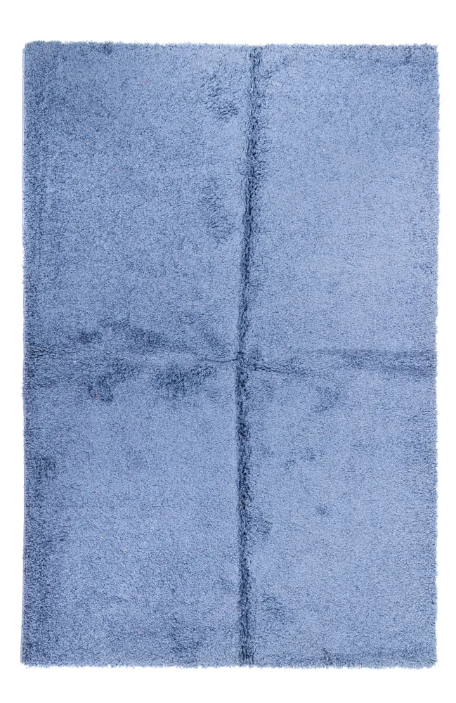 Shaggy Teppich 160x230cm - blau