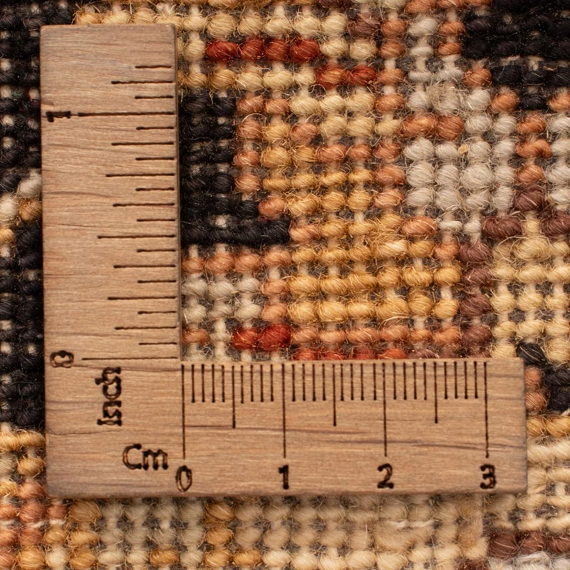 Ziegler Teppich 60x90cm - Orientteppich - schwarz