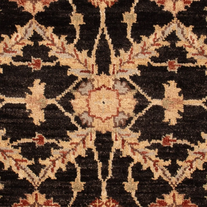 Ziegler Teppich 60x90cm - Orientteppich - schwarz