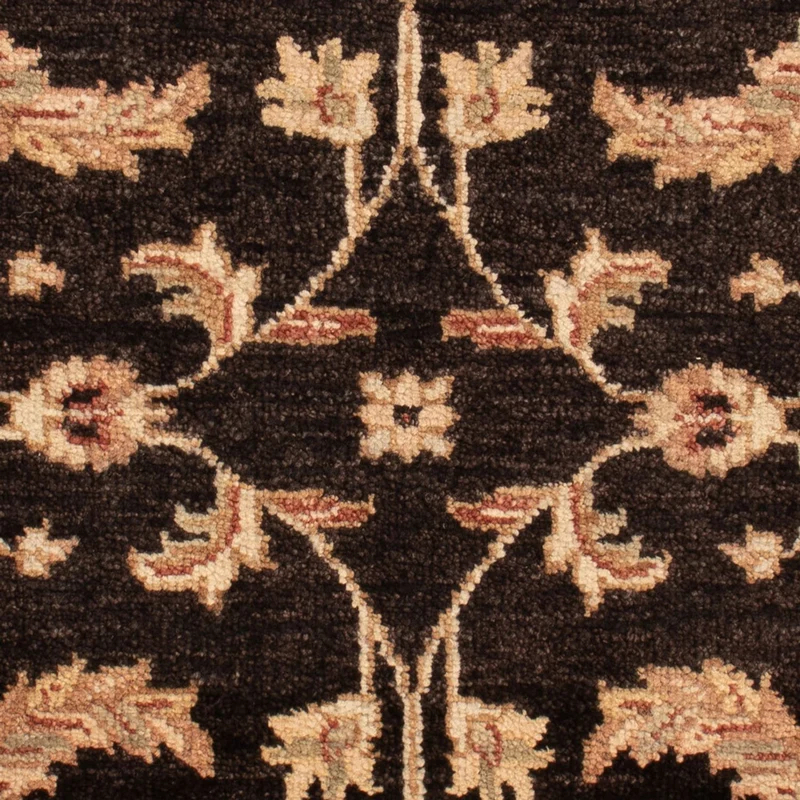 Ziegler Teppich 60x90cm - Orientteppich - schwarz