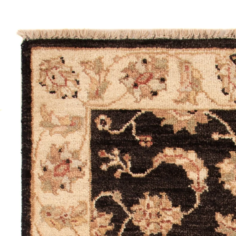 Ziegler Teppich 60x90cm - Orientteppich - schwarz
