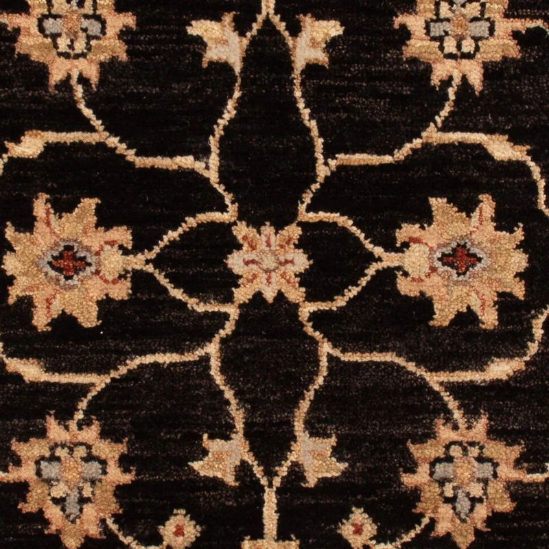 Ziegler Teppich 60x90cm - Orientteppich - schwarz
