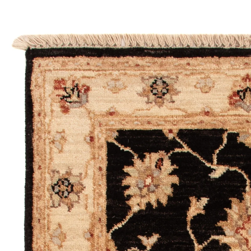 Ziegler Teppich 60x90cm - Orientteppich - schwarz