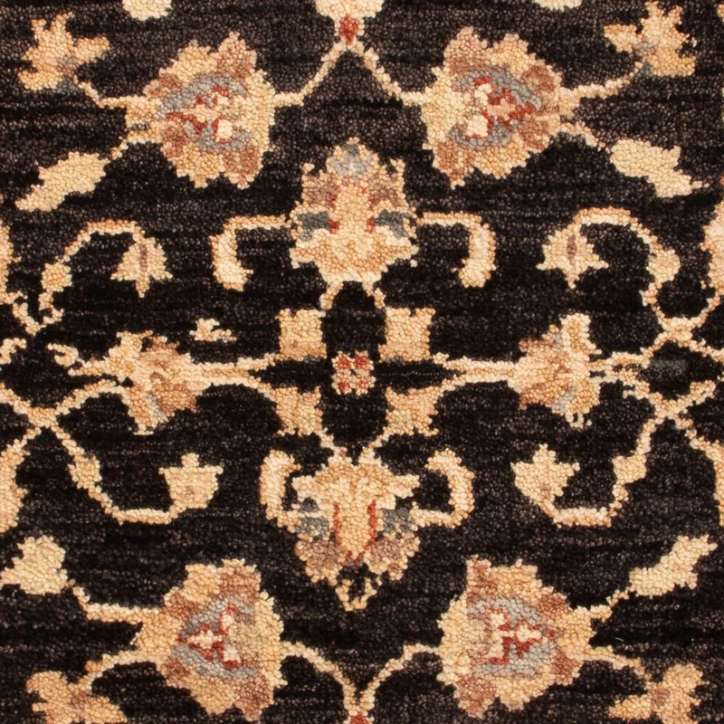 Ziegler Teppich 60x90cm - Orientteppich - schwarz
