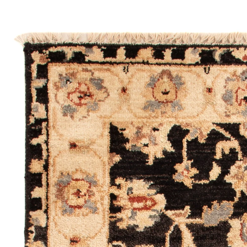 Ziegler Teppich 60x90cm - Orientteppich - schwarz