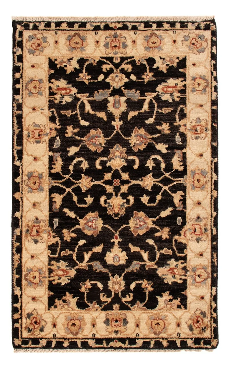 Ziegler Teppich 60x90cm - Orientteppich - schwarz