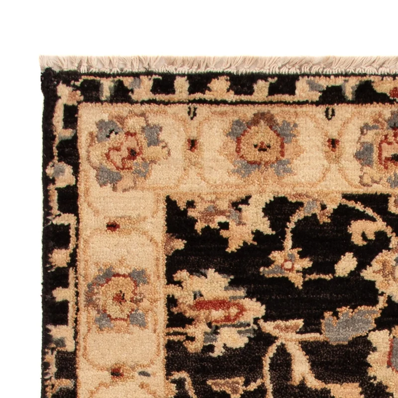 Ziegler Teppich 60x90cm - Orientteppich - schwarz