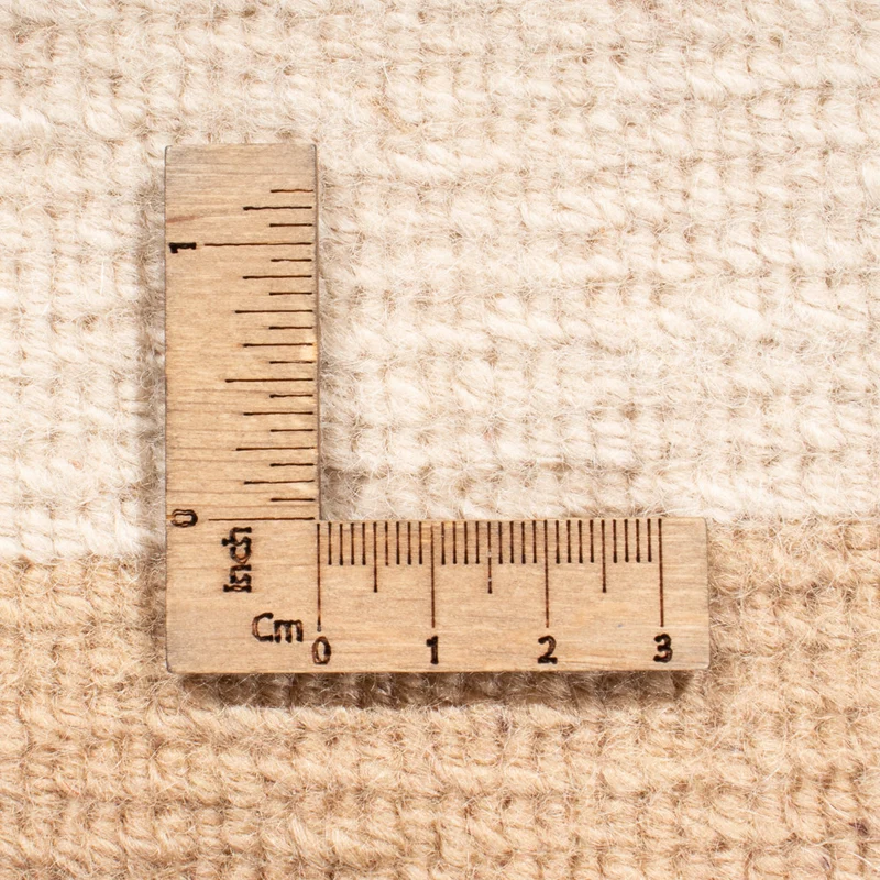 Nepal Teppich 94x162cm - Wollteppich - beige