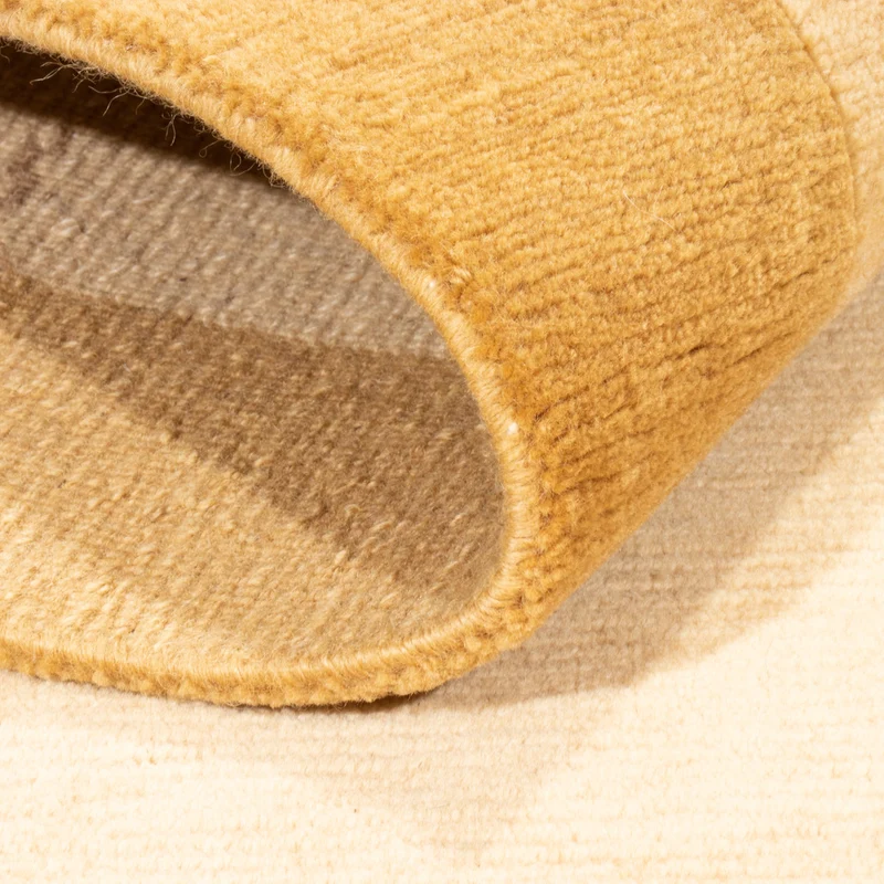 Nepal Teppich 94x162cm - Wollteppich - beige
