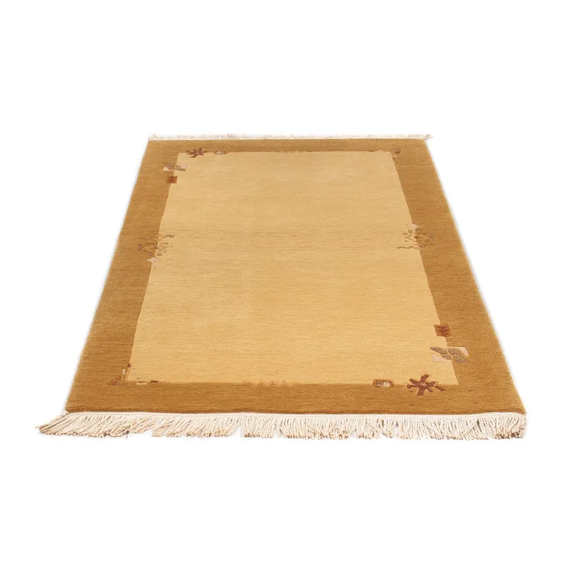 Nepal Teppich 94x162cm - Wollteppich - beige