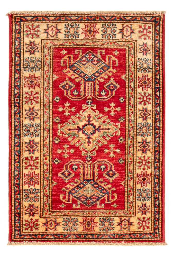Kazak Teppich 62x91cm - Orientteppich - rot