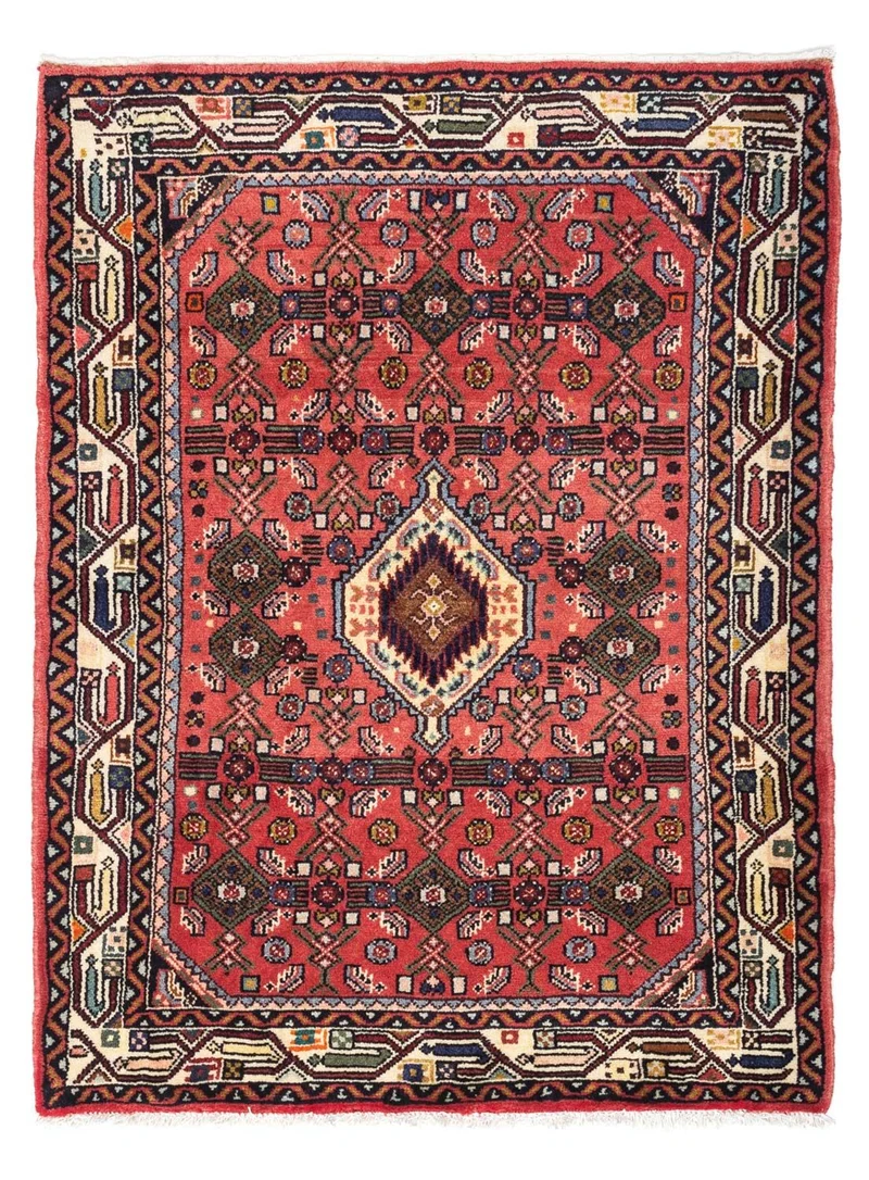 Hosseinabad Teppich 80x125cm - Perserteppich - rot