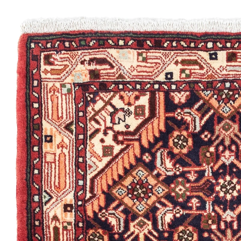 Hosseinabad Teppich 80x125cm - Perserteppich - dunkelblau