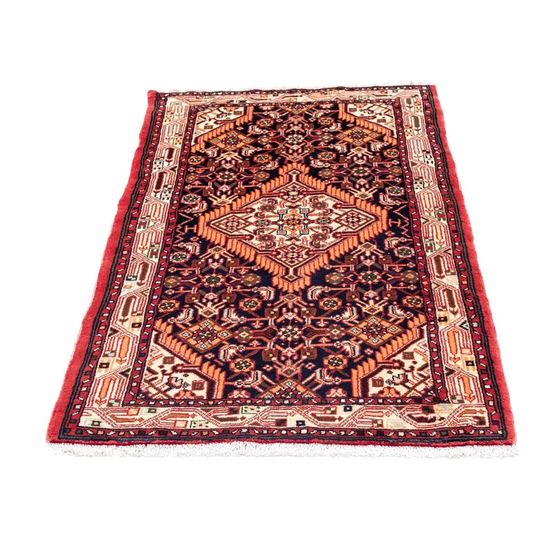 Hosseinabad Teppich 80x125cm - Perserteppich - dunkelblau