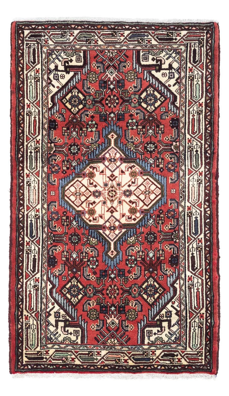Hosseinabad Teppich 80x125cm - Perserteppich - rot