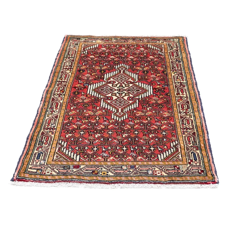 Hosseinabad Teppich 80x125cm - Perserteppich - hellrot