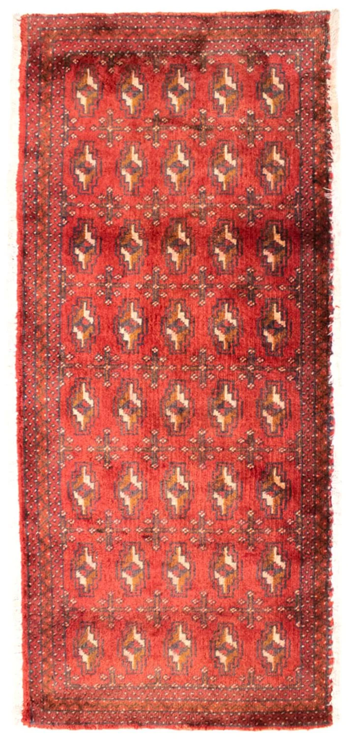 Turkaman Teppich 60x130cm - Orientteppich - rost
