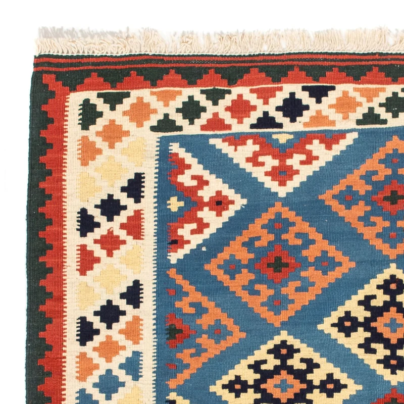 Kelim Teppich - Oriental 100 x 104 cm - dunkelblau
