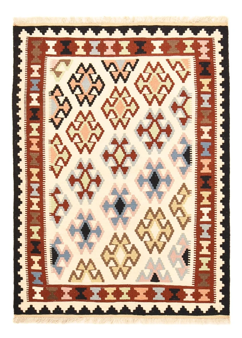 Kelim Fars Teppich 105x150cm - mehrfarbig