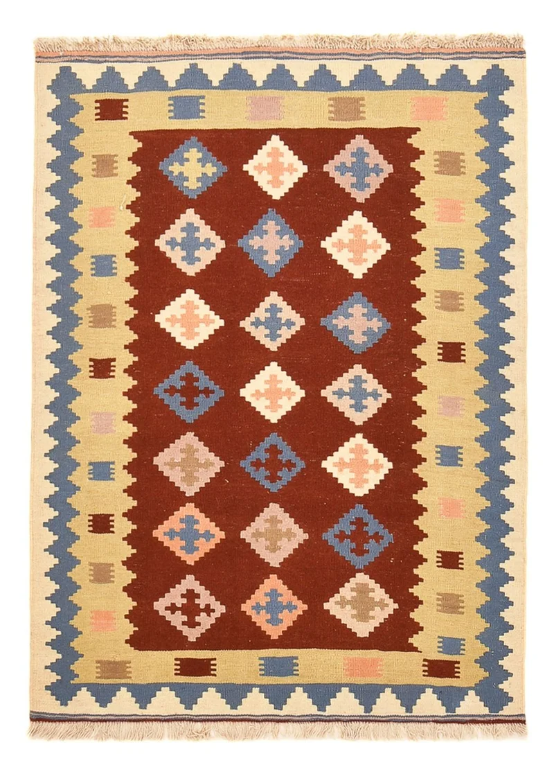 Kelim Fars Teppich 105x150cm - mehrfarbig