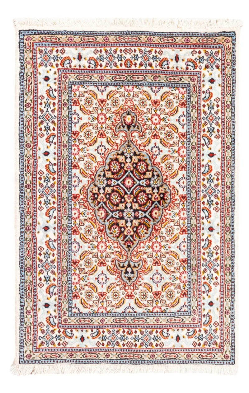 Moud Teppich 60x90cm - Perserteppich - dunkelrot