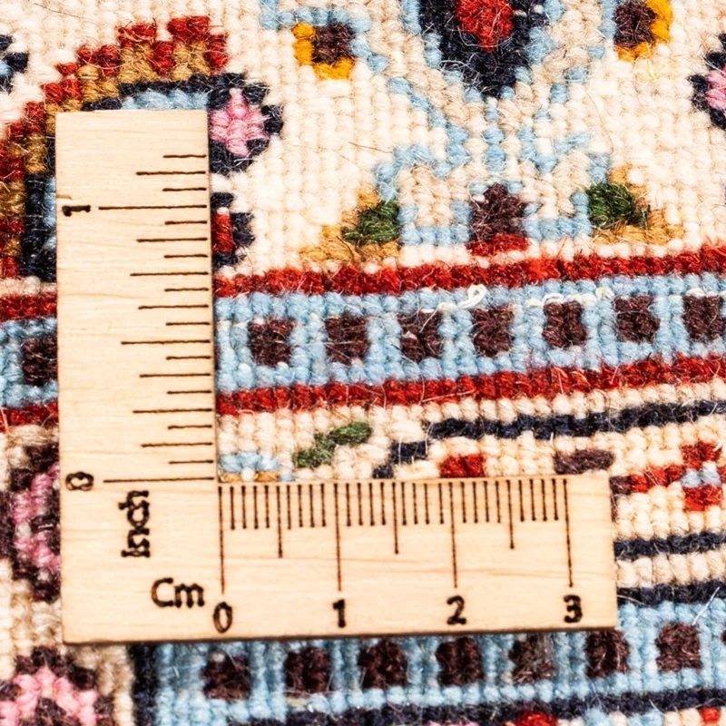 Moud Teppich 60x90cm - Perserteppich - dunkelrot