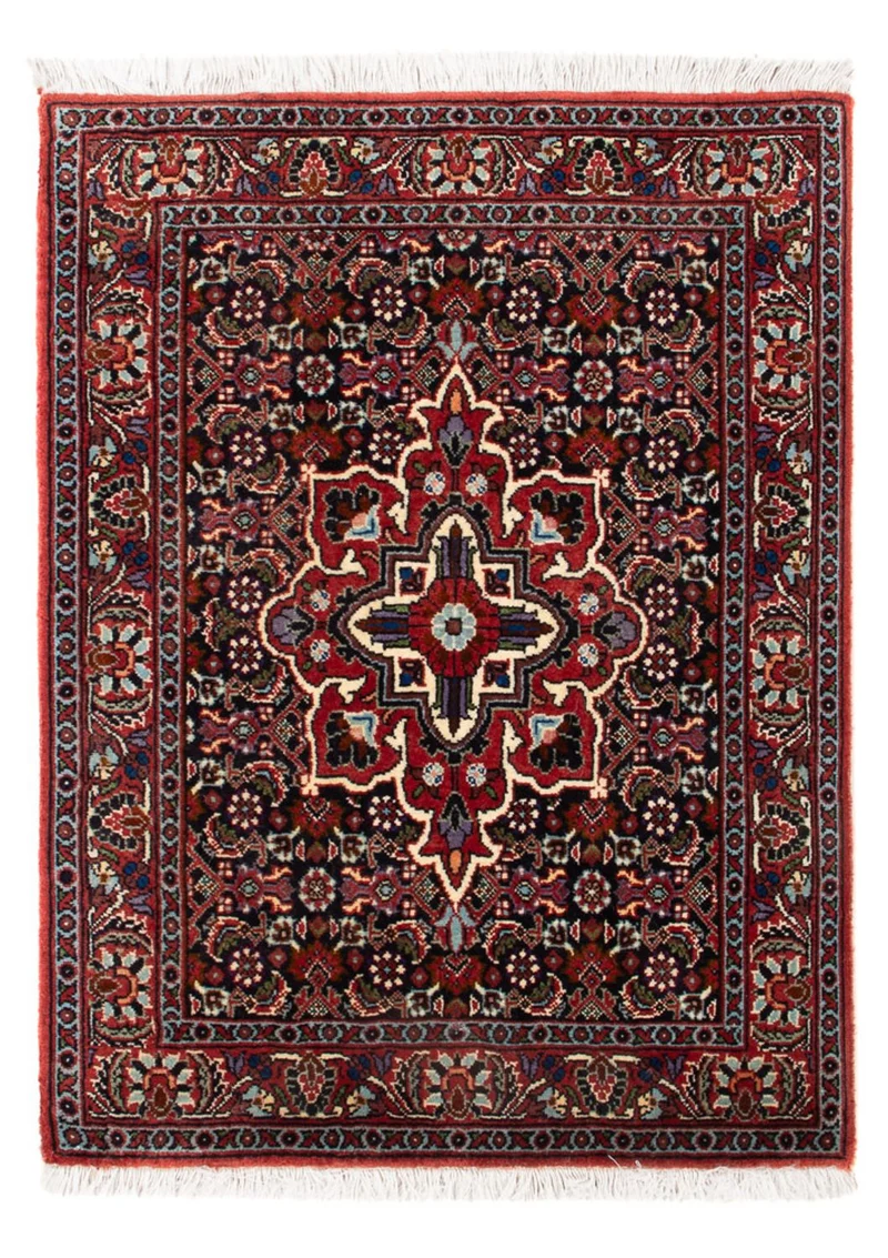 Bidjar - Takab Teppich 50x70cm - Perserteppich - dunkelblau
