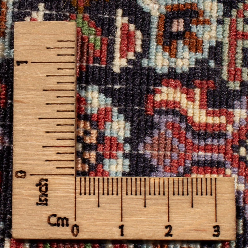 Bidjar - Takab Teppich 50x70cm - Perserteppich - dunkelblau