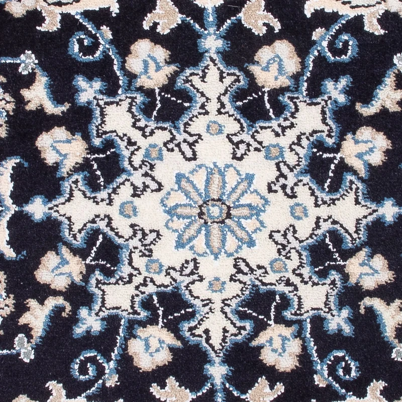 Perserteppich - Nain - Royal - 60 x 90 cm - dunkelblau