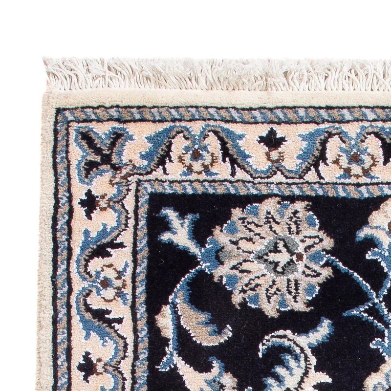 Perserteppich - Nain - Royal - 60 x 90 cm - dunkelblau