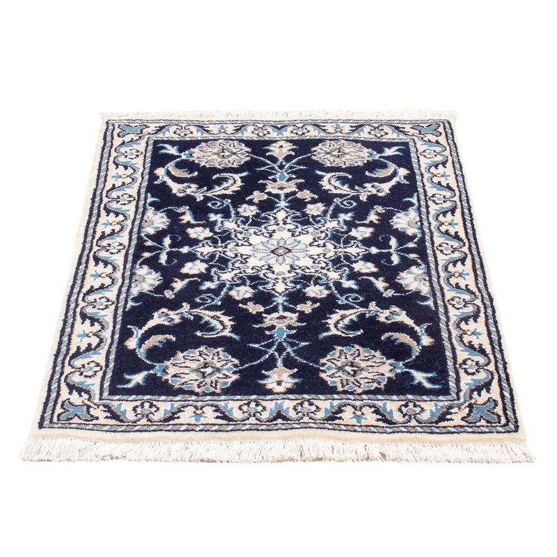Perserteppich - Nain - Royal - 60 x 90 cm - dunkelblau