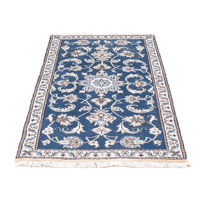Perserteppich - Nain - 70 x 140 cm - blau