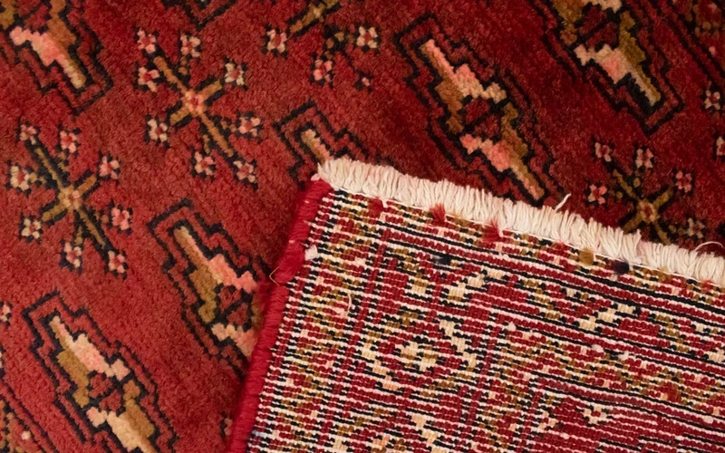 Turkaman Teppich 60x130cm - Orientteppich - rot