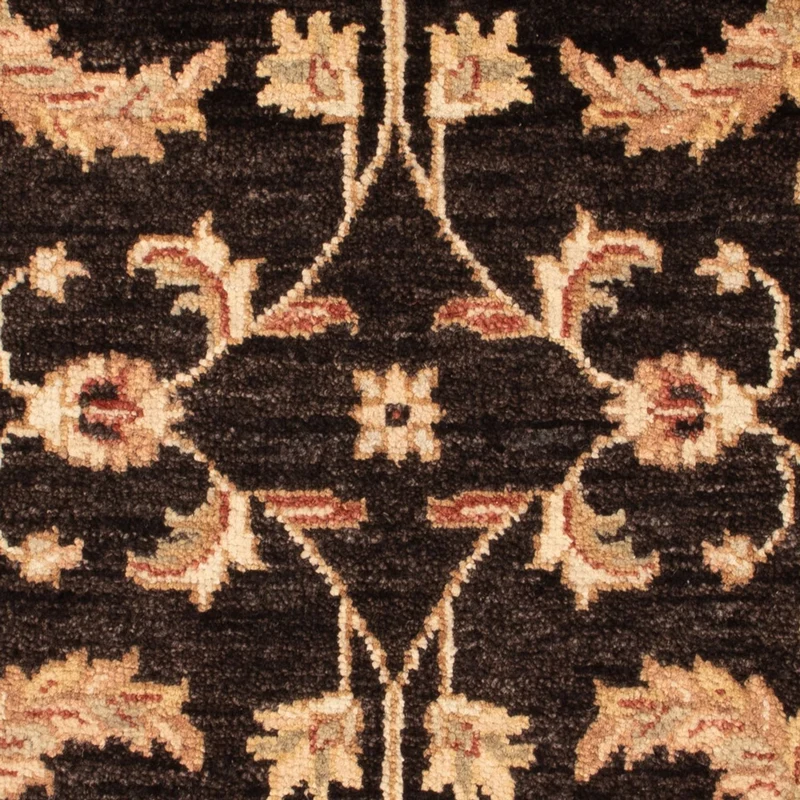 Ziegler Teppich 60x90cm - Orientteppich - schwarz