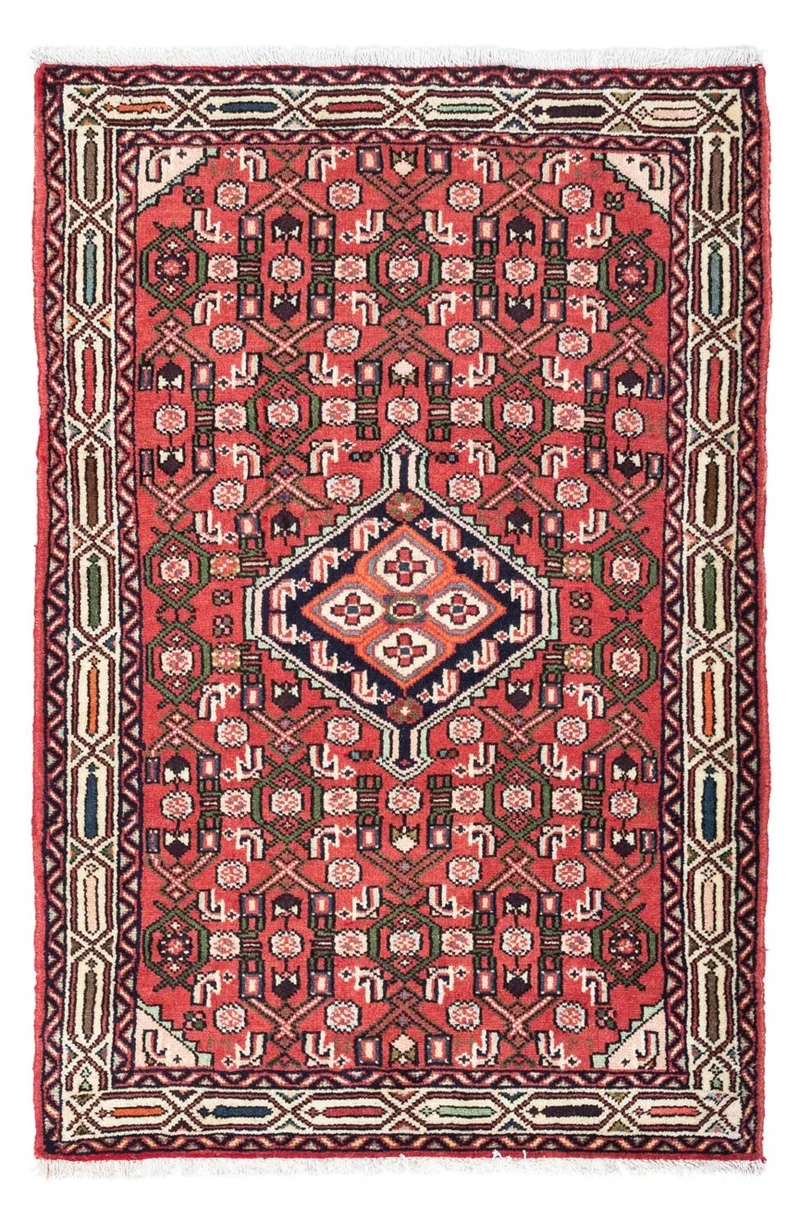 Hosseinabad Teppich 80x125cm - Perserteppich - rot