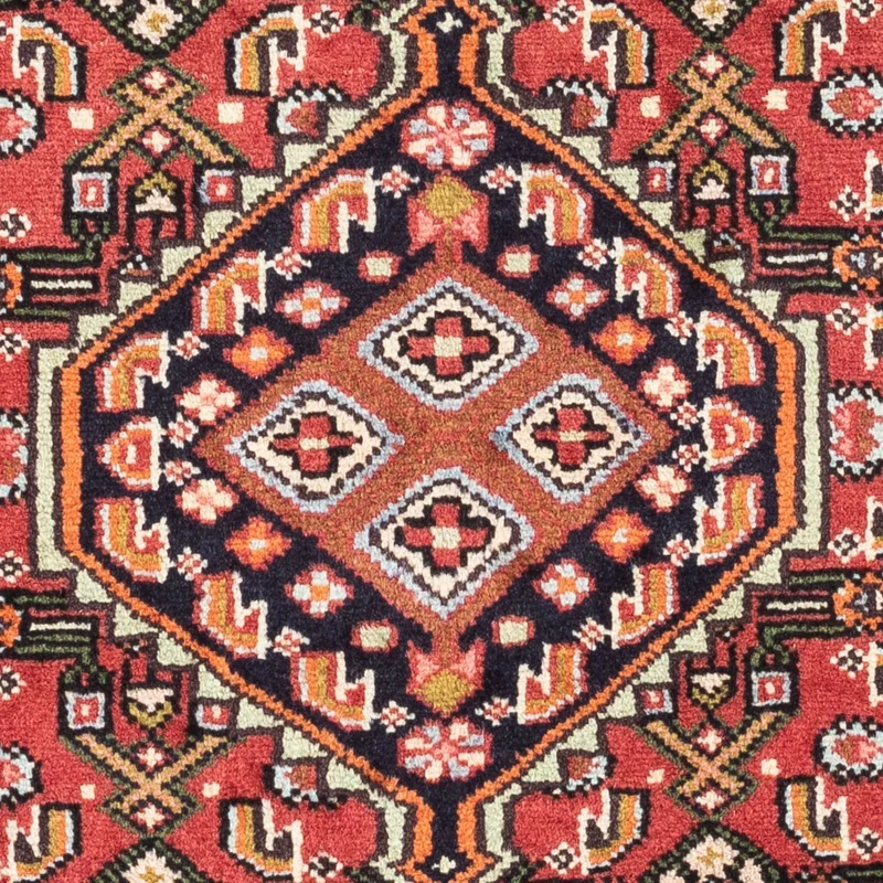 Hosseinabad Teppich 80x125cm - Perserteppich - hellrot