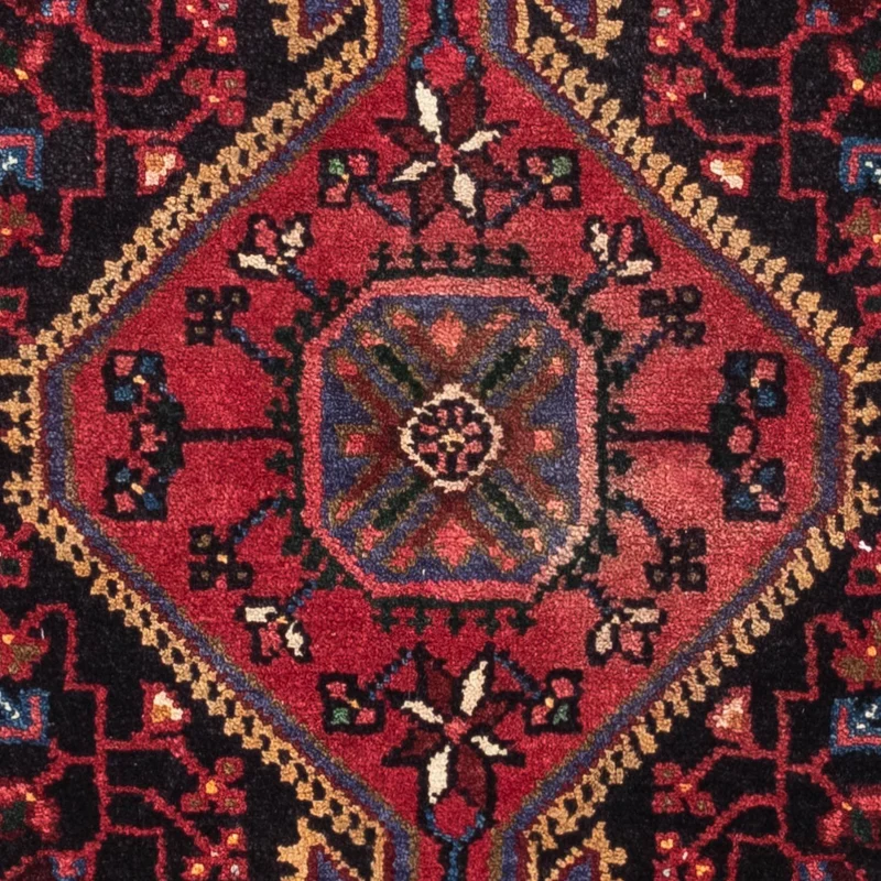 Hosseinabad Teppich 80x125cm - Perserteppich - dunkelblau