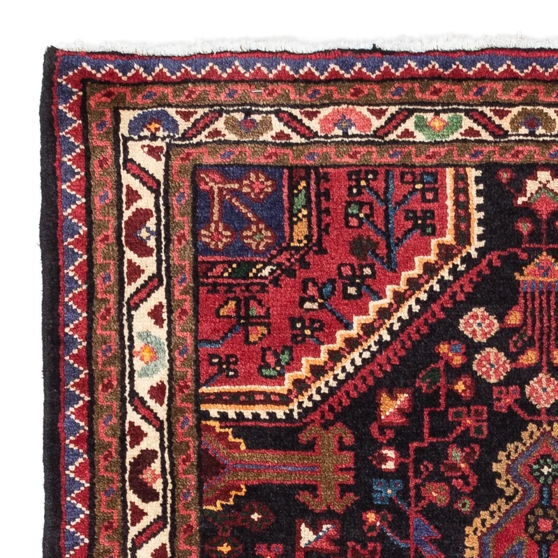 Hosseinabad Teppich 80x125cm - Perserteppich - dunkelblau