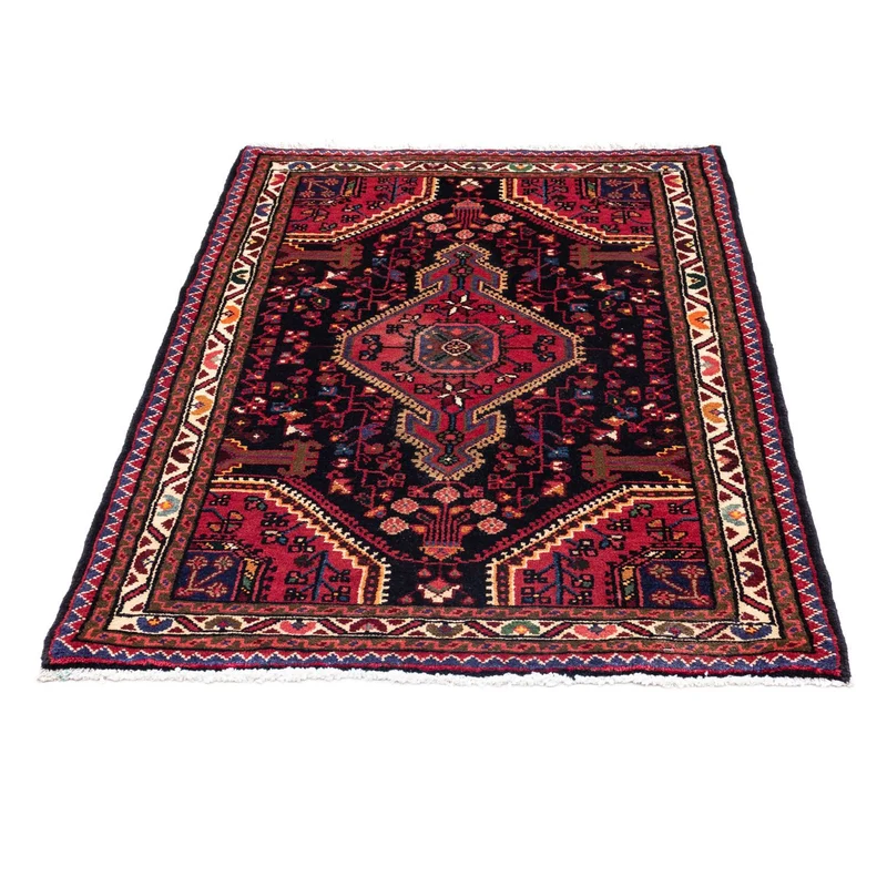 Hosseinabad Teppich 80x125cm - Perserteppich - dunkelblau