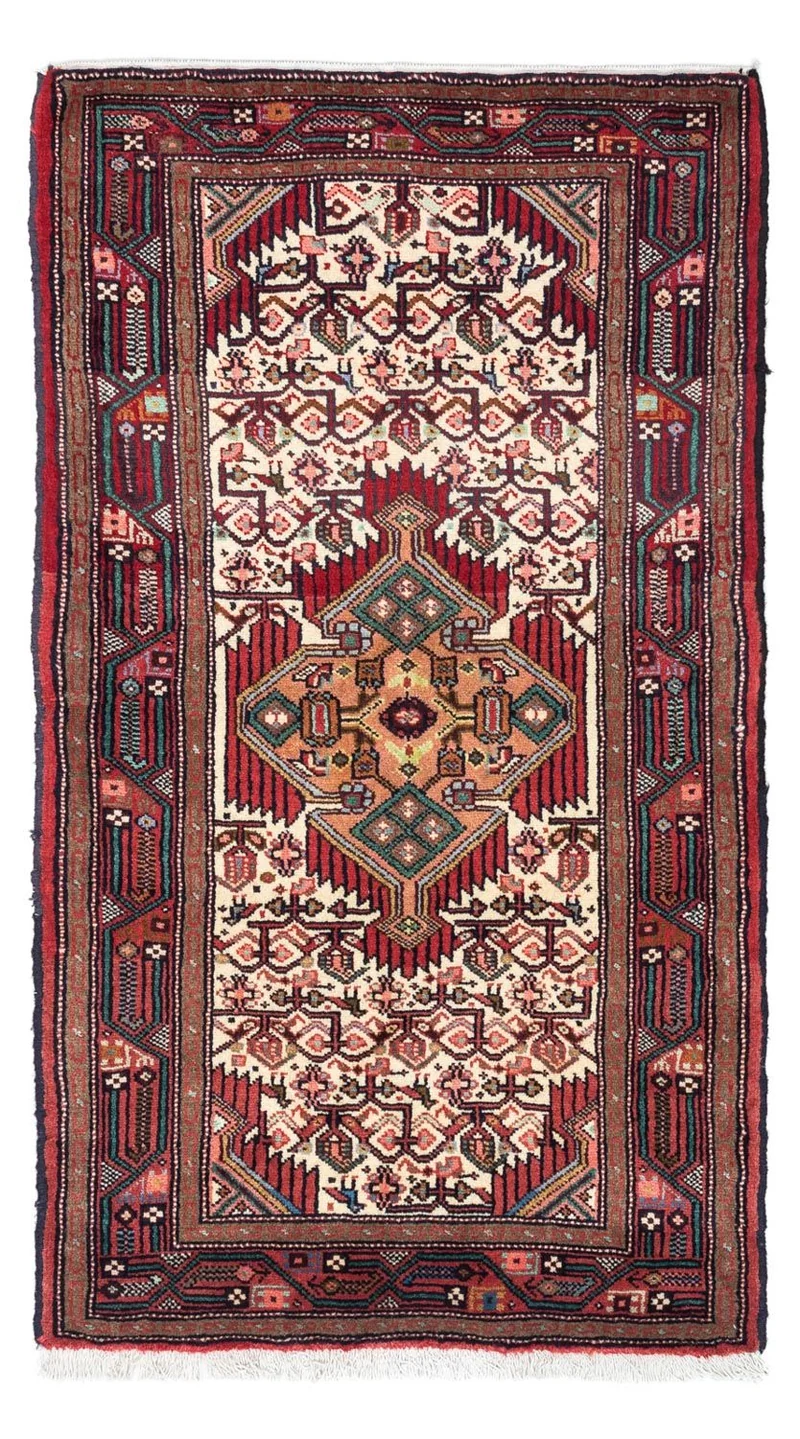 Hosseinabad Teppich 80x125cm - Perserteppich - beige
