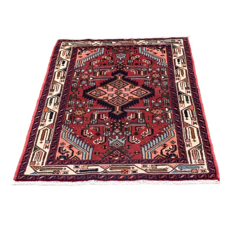 Hosseinabad Teppich 80x125cm - Perserteppich - dunkelrot