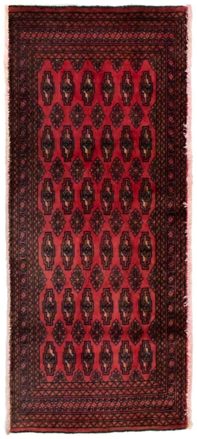Turkaman Teppich 60x130cm - Orientteppich - rot
