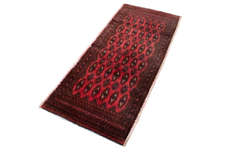 Turkaman Teppich 60x130cm - Orientteppich - rot