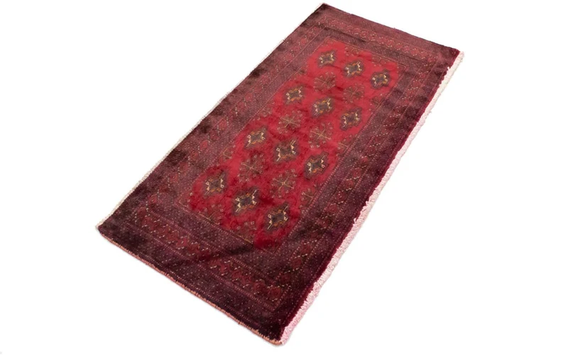 Turkaman Teppich 60x130cm - Orientteppich - rot