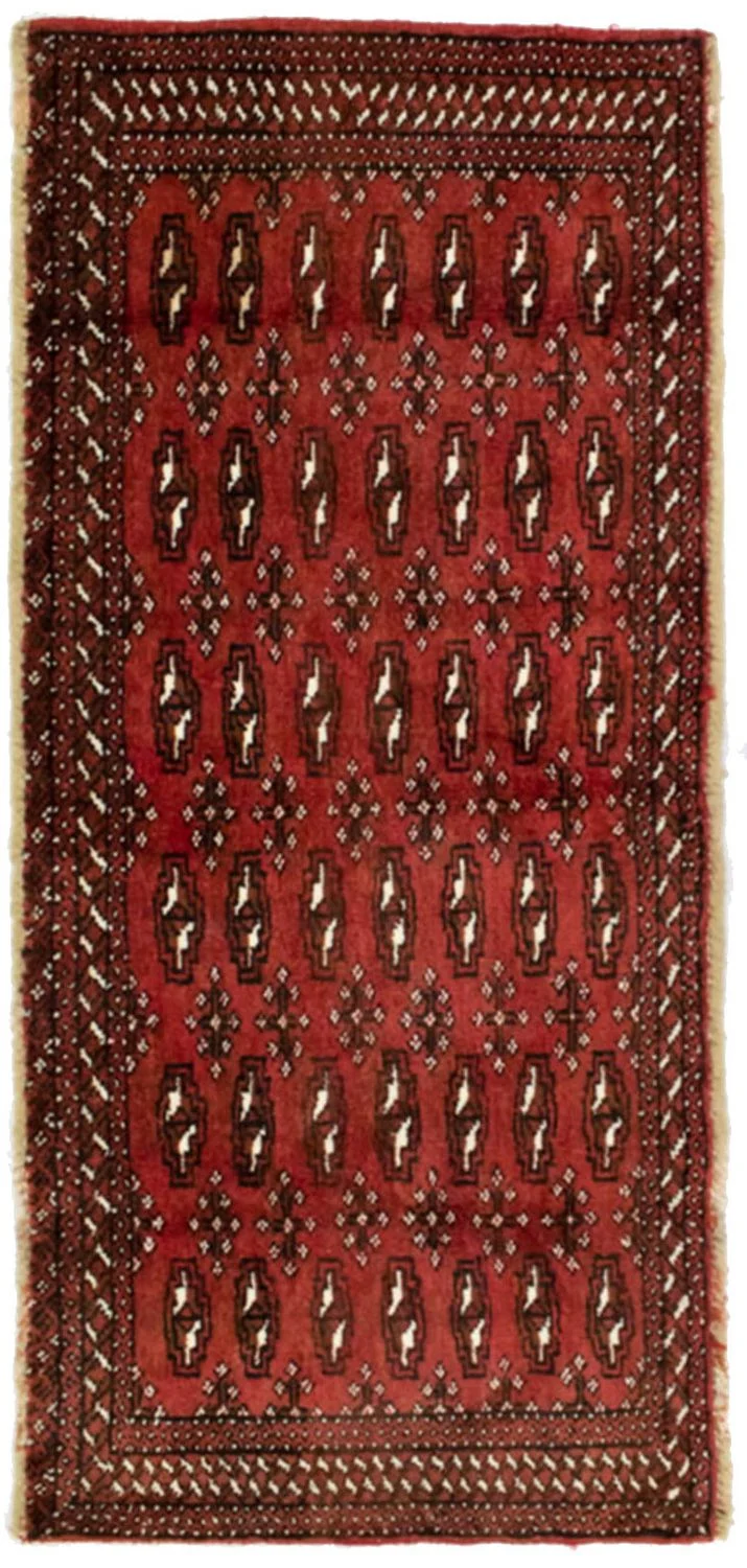 Turkaman Teppich 60x130cm - Orientteppich - rot