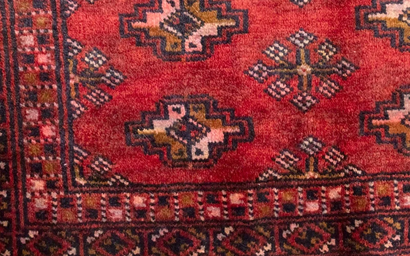 Turkaman Teppich 60x130cm - Orientteppich - rot